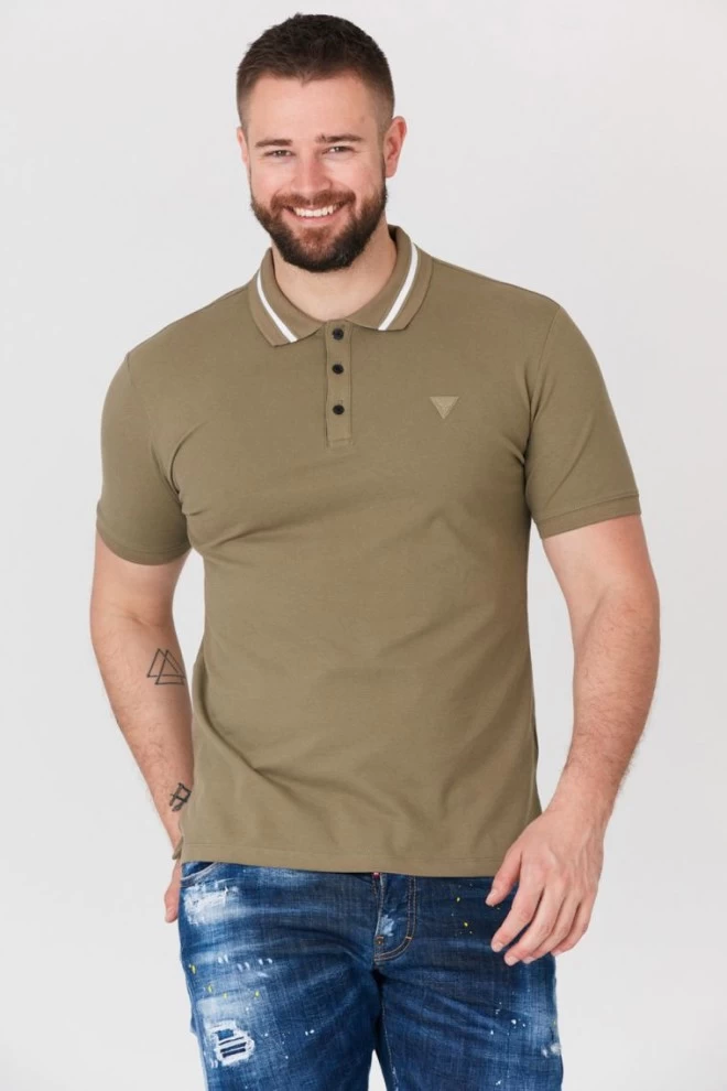 koszulka męska khaki polo